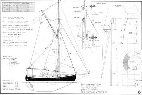 24ft Double Ended Cutter HANNAH II, Design #199